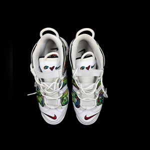 Size 9 Nike Air More Uptempo Peace, Love, Basketball 2021DM8150-100 NO BOX RARE